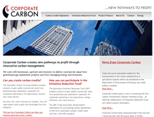 Tablet Screenshot of corporatecarbon.com.au